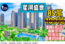 中山星河盛世，首期5萬(減)，即買即住，香港銀行按揭，最新價單