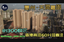 天潤嘉園-惠州|首期3萬(減)|香港高鐵60分鐘直達|香港銀行按揭(實景航拍)